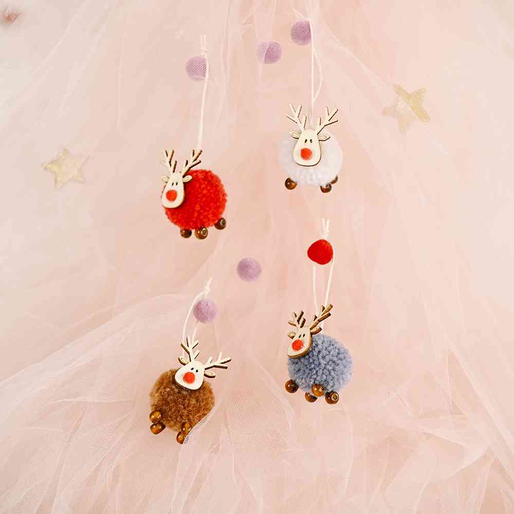 4-Piece Reindeer Hanging Widgets - Kings Crown Jewel Boutique