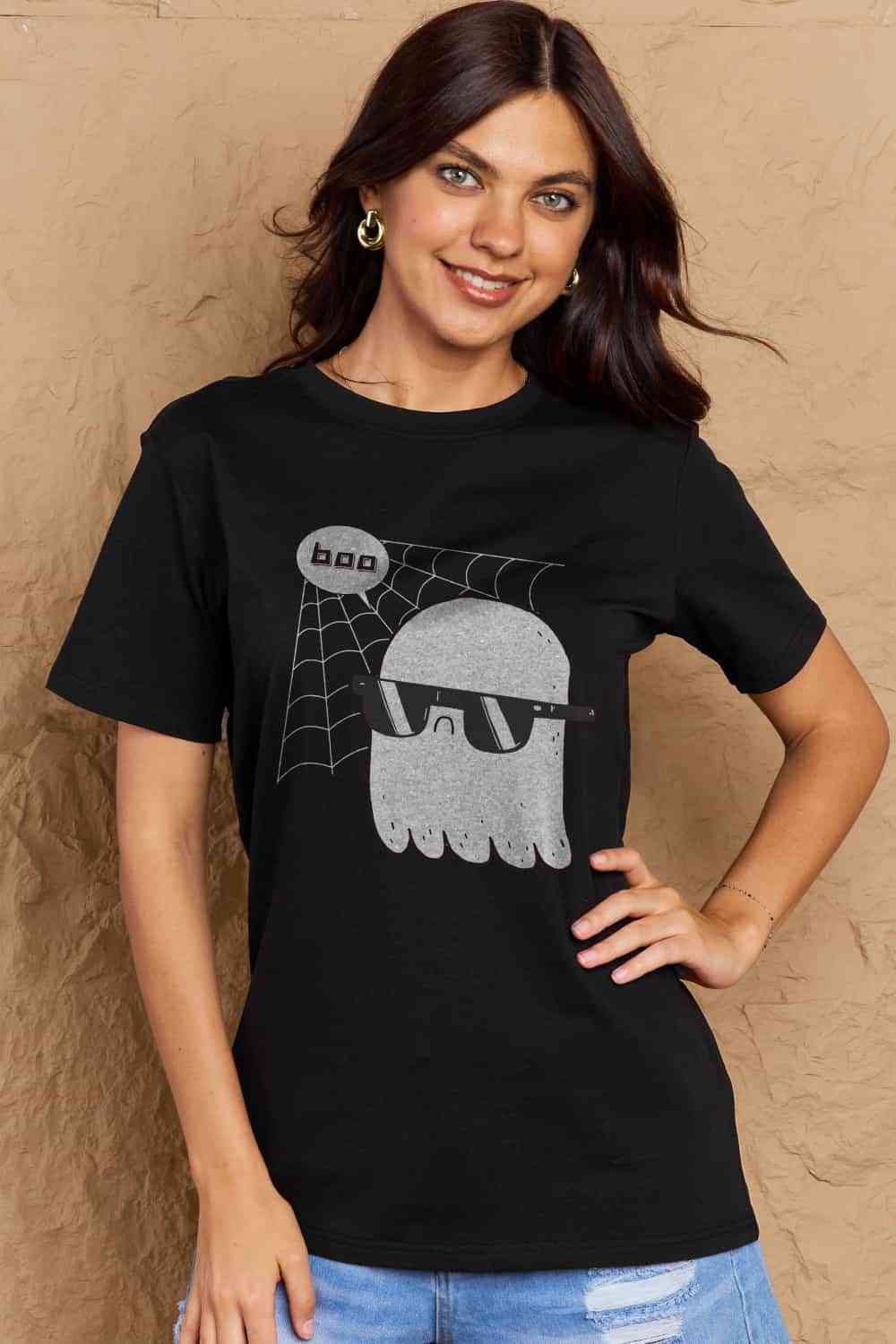 Simply Love Full Size BOO Graphic Cotton T-Shirt king-general-store-5710.myshopify.com