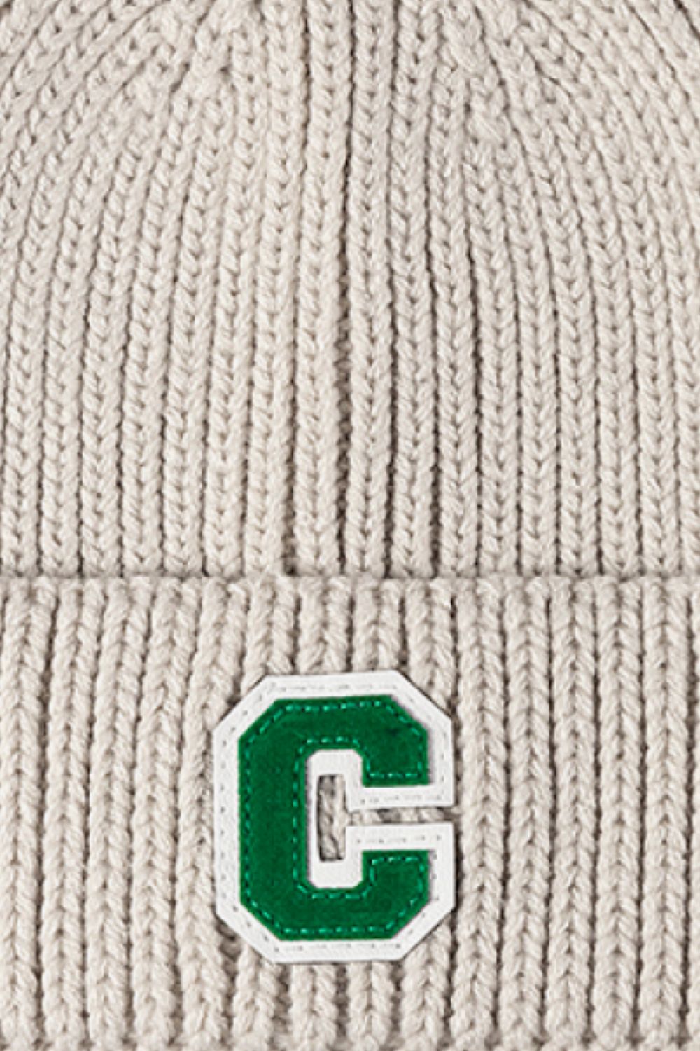 Letter C Patch Cuffed Beanie king-general-store-5710.myshopify.com