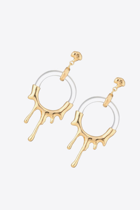 Zinc Alloy and Resin Drop Earrings king-general-store-5710.myshopify.com