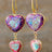 Heart Shape Imperial Jasper Dangle Earrings king-general-store-5710.myshopify.com