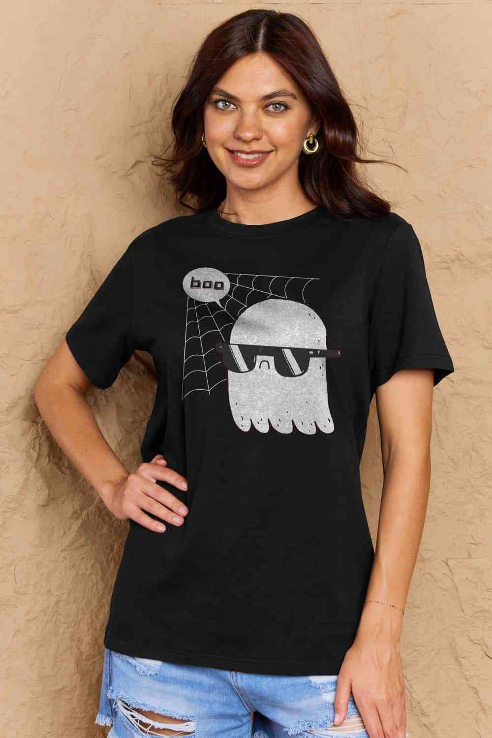 Simply Love Full Size BOO Graphic Cotton T-Shirt king-general-store-5710.myshopify.com