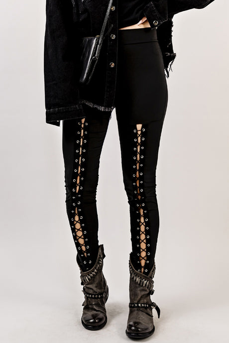 Grommet Lace Up Leggings king-general-store-5710.myshopify.com