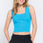 ACTIVE BASIC Pearl Detail Square Neck Cropped Tank king-general-store-5710.myshopify.com