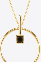 Black Zircon 925 Sterling Silver Necklace king-general-store-5710.myshopify.com