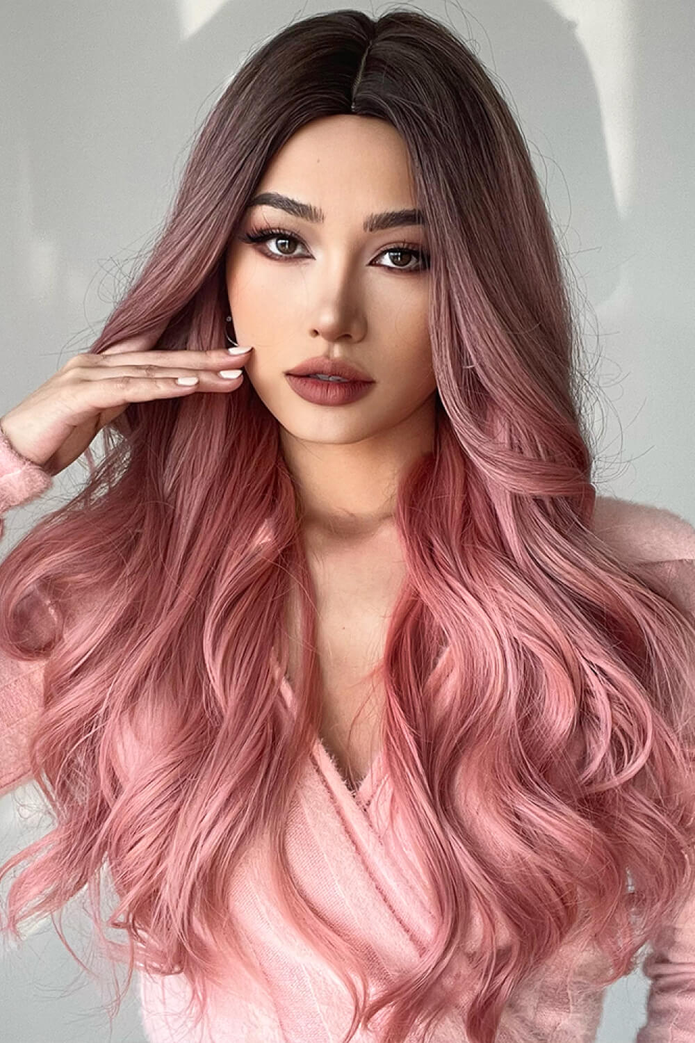 Fashion Wave Synthetic Long Wigs in Pink 26'' king-general-store-5710.myshopify.com