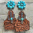 Turquoise Cactus Dangle Earrings king-general-store-5710.myshopify.com