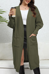 Open Front Dropped Shoulder Cardigan king-general-store-5710.myshopify.com