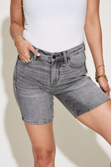 Judy Blue Full Size Washed Bermuda Denim Shorts king-general-store-5710.myshopify.com