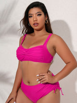 Plus Size Twist Front Tied Bikini Set king-general-store-5710.myshopify.com