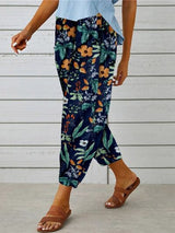 Printed Tied Cropped Pants king-general-store-5710.myshopify.com