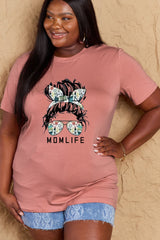 Simply Love Full Size MOM LIFE Graphic Cotton T-Shirt king-general-store-5710.myshopify.com