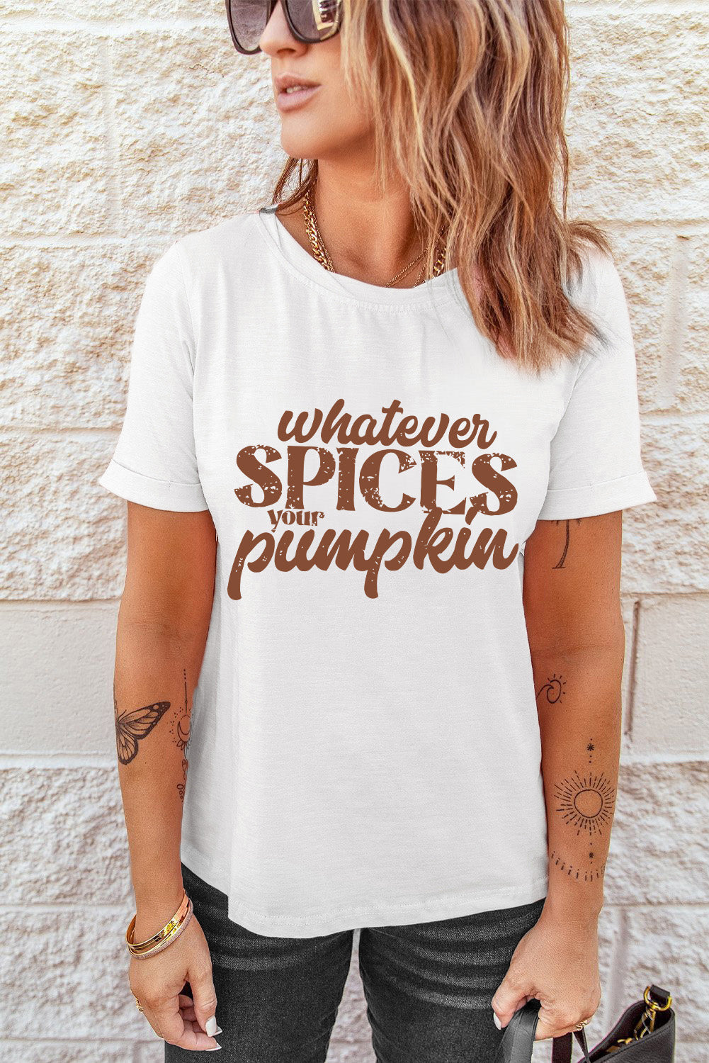 WHATEVER SPICES YOUR PUMPKIN Graphic Tee king-general-store-5710.myshopify.com