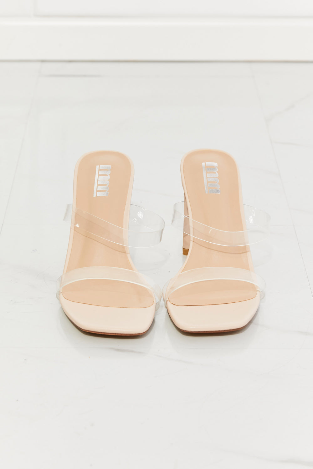 MMShoes Walking On Air Transparent Double Band Heeled Sandal king-general-store-5710.myshopify.com