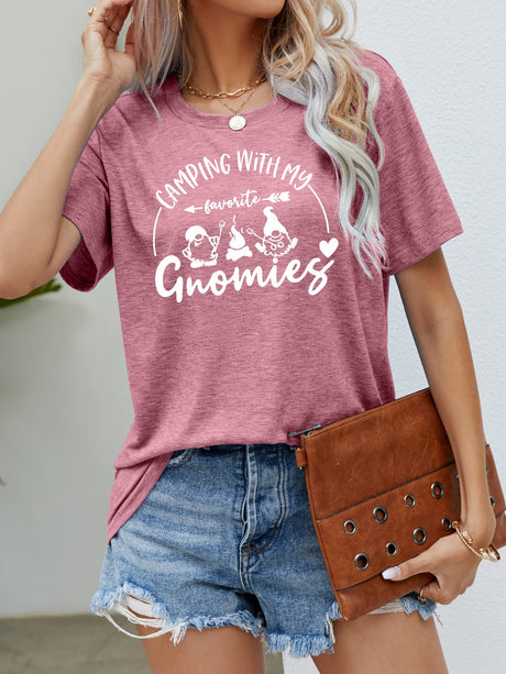 CAMPING WITH MY FAVORITE GNOMIES Graphic Tee king-general-store-5710.myshopify.com