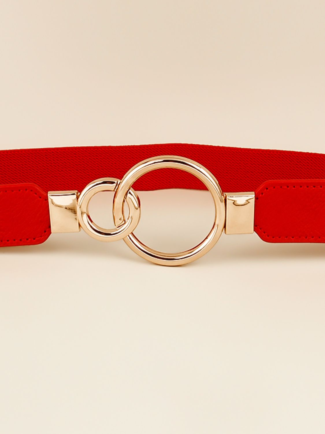 Double Ring Buckle Elastic PU Belt king-general-store-5710.myshopify.com