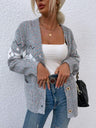 Heathered Pocketed Button Up Cardigan king-general-store-5710.myshopify.com