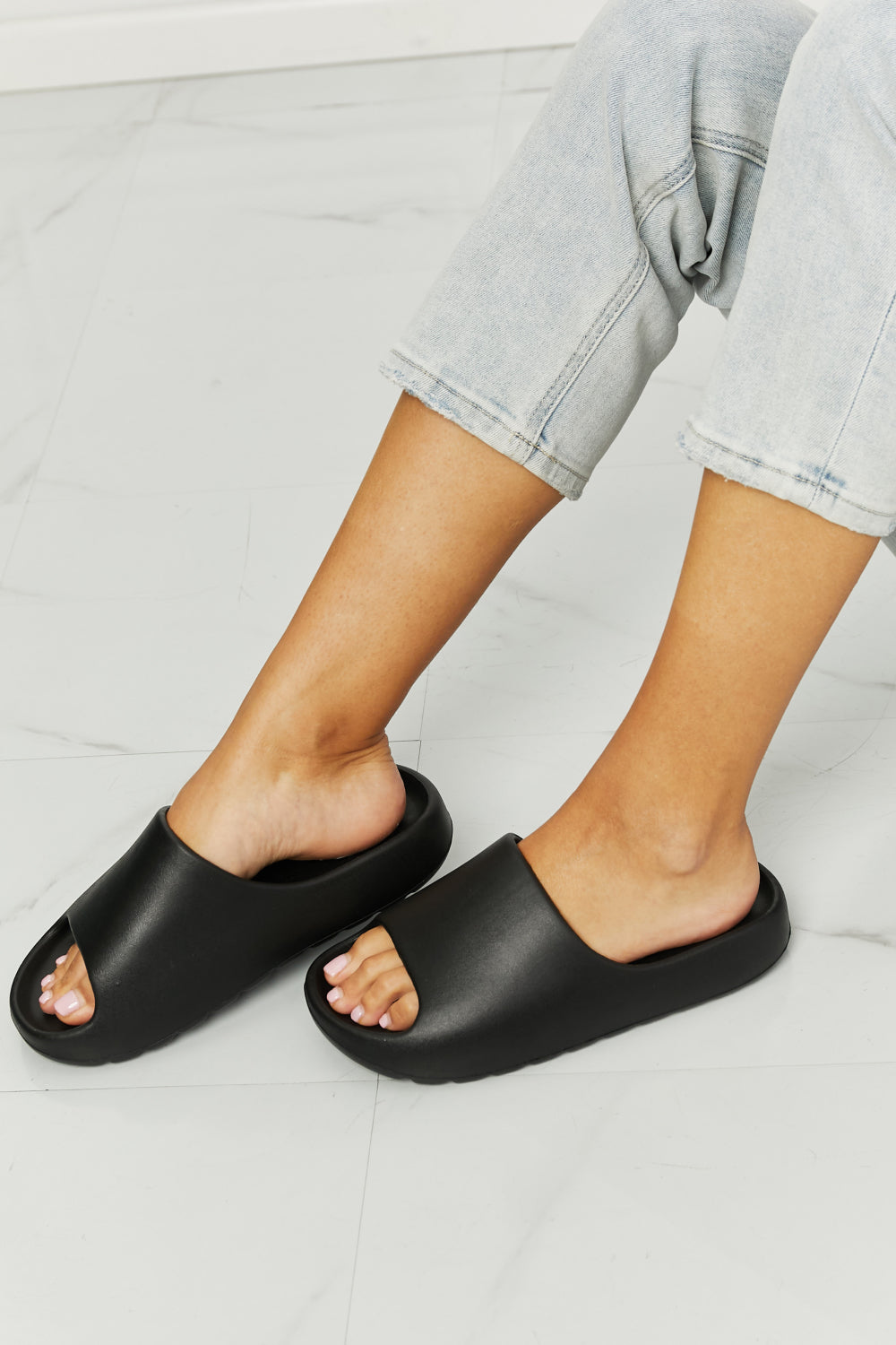 NOOK JOI In My Comfort Zone Slides in Black king-general-store-5710.myshopify.com