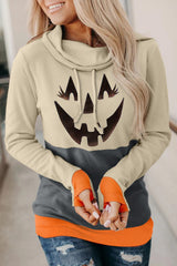 Long Sleeve Jack-O'-Lantern Graphic Sweatshirt king-general-store-5710.myshopify.com