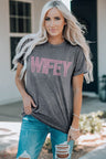 WIFEY Leopard Graphic Short Sleeve Tee king-general-store-5710.myshopify.com