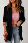 Ribbed Open Front Knit Cardigan king-general-store-5710.myshopify.com