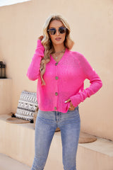 Raglan Sleeve Button Front Cardigan king-general-store-5710.myshopify.com