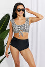 Marina West Swim Sanibel Crop Swim Top and Ruched Bottoms Set in Black king-general-store-5710.myshopify.com