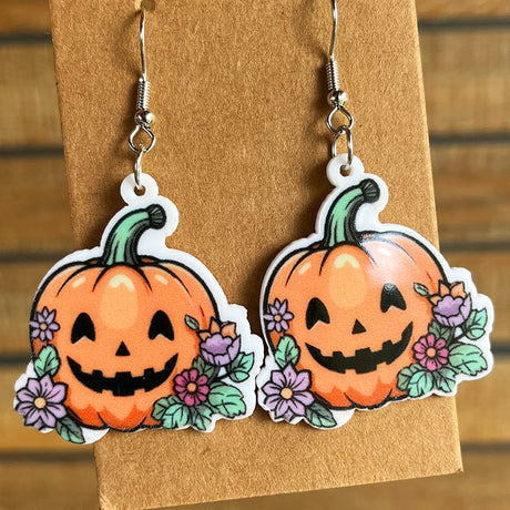 Halloween Theme Acrylic Dangle Earrings king-general-store-5710.myshopify.com