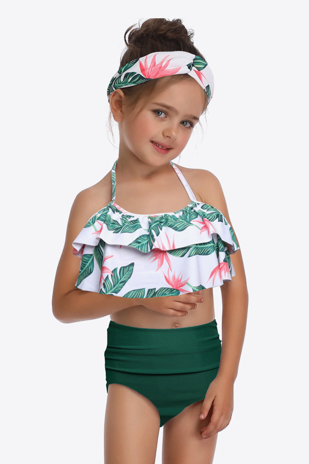 Printed Layered Halter Neck Two-Piece Swim Set king-general-store-5710.myshopify.com