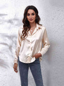 Collared Neck Buttoned Long Sleeve Shirt king-general-store-5710.myshopify.com