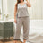 Plus Size Lace Trim Slit Cami and Pants Pajama Set king-general-store-5710.myshopify.com