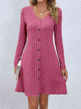 V-Neck Long Sleeve Mini Dress king-general-store-5710.myshopify.com