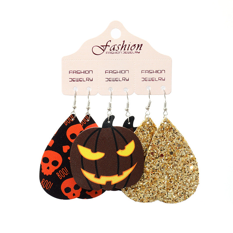 Teardrop Shape Halloween Theme Dangle Earrings king-general-store-5710.myshopify.com