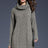 Woven Right Full Size Mixed Knit Cowl Neck Dropped Shoulder Sweater Dress king-general-store-5710.myshopify.com