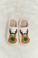 Melody Rudolph Print Plush Slide Slippers king-general-store-5710.myshopify.com