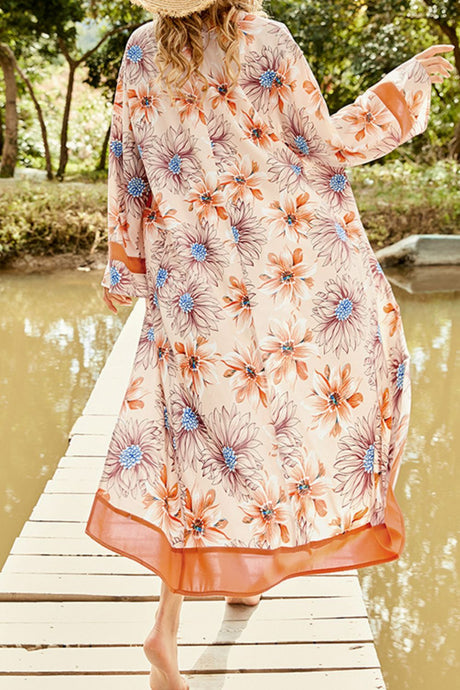 Floral Open Front Duster Cover Up king-general-store-5710.myshopify.com