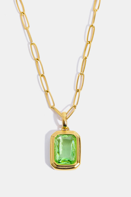 Zircon 18K Gold-Plated Geometrical Shape Pendant Necklace king-general-store-5710.myshopify.com