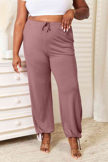 Basic Bae Full Size Soft Rayon Drawstring Waist Pants with Pockets king-general-store-5710.myshopify.com