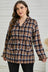 Plus Size Plaid Buttoned Collared Shacket king-general-store-5710.myshopify.com