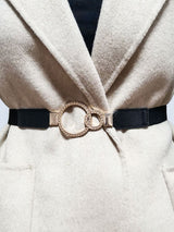 Double Ring Buckle Elastic PU Belt king-general-store-5710.myshopify.com