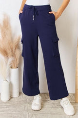 RISEN Drawstring Relaxed Cargo Wide Leg Pants king-general-store-5710.myshopify.com