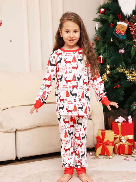 Reindeer Print Top and Pants Set king-general-store-5710.myshopify.com