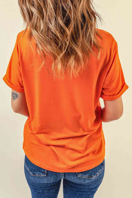 HELLO FALL Pumpkin Graphic T-Shirt king-general-store-5710.myshopify.com