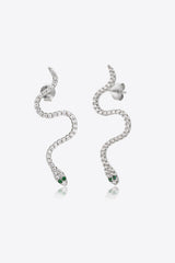 Snake-Shaped 925 Sterling Silver Earrings king-general-store-5710.myshopify.com