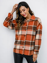 Plaid Button-Down Jacket king-general-store-5710.myshopify.com