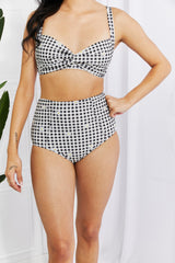 Marina West Swim Take A Dip Twist High-Rise Bikini in Black king-general-store-5710.myshopify.com