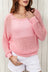 Openwork Round Neck Dropped Shoulder Knit Top king-general-store-5710.myshopify.com