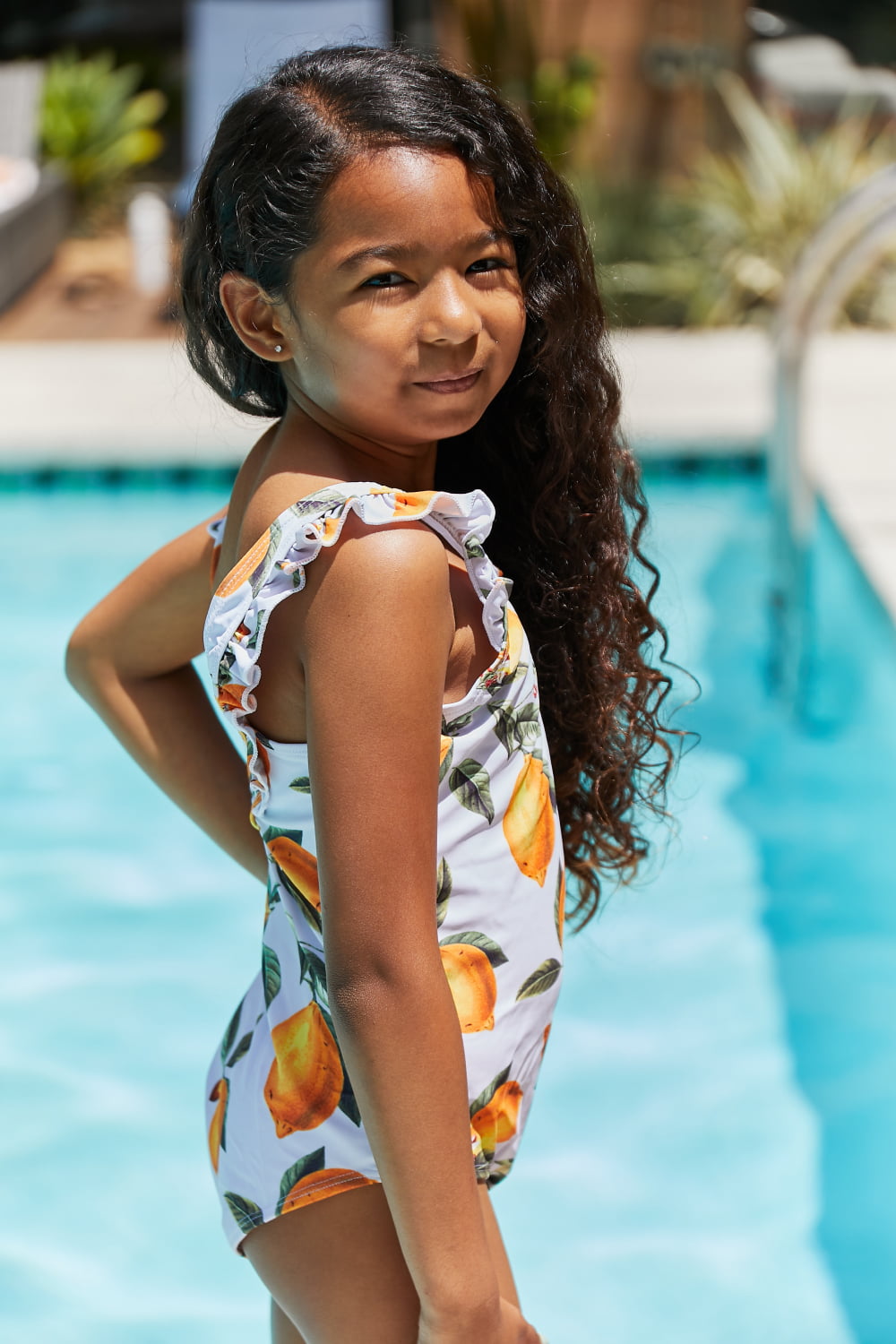 Marina West Swim Float On Ruffled One-Piece in Citrus Orange king-general-store-5710.myshopify.com