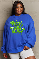 Simply Love Full Size TRICK OR TREAT Graphic Sweatshirt king-general-store-5710.myshopify.com