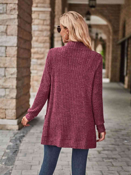 Open Front Cardigan with Pockets king-general-store-5710.myshopify.com